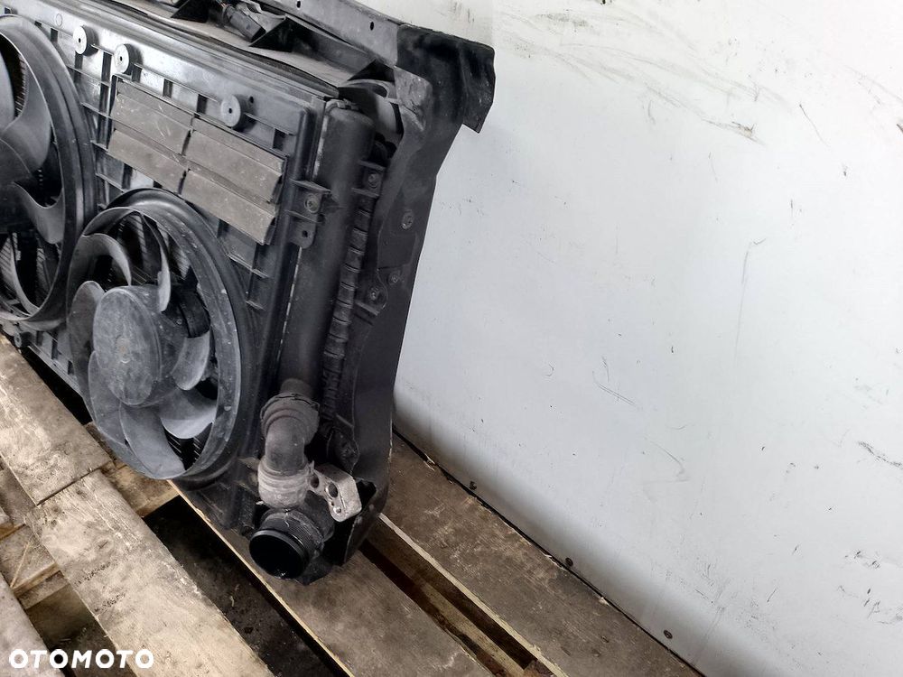 PAS PRZÓD, CHŁODNICE, WENTYLATOR SKODA OCTAVIA II LIFT 1K0121207BC 2.0 TDI - 5