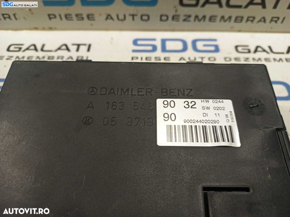 Unitate Modul Calculator Confort Comfort Mercedes ML W163 1998 - 2005 Cod A1635459032 A163545 [L0897] - 2