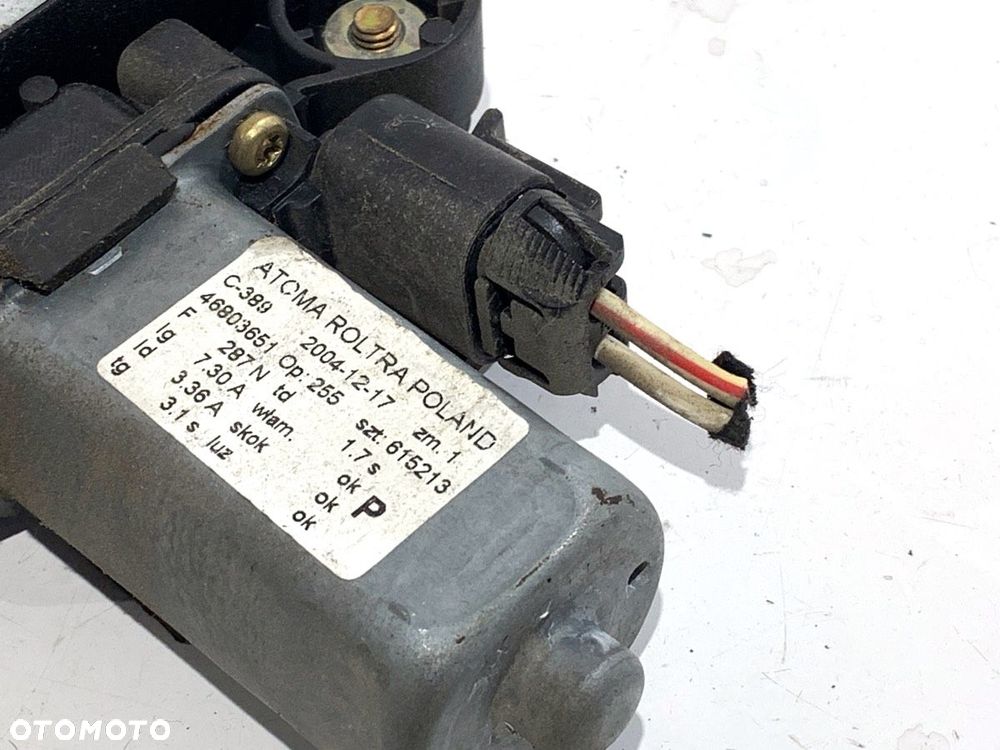 PODNOŚNIK SZYBY PRAWY PRZÓD  FIAT PANDA (169_) 2003 - 2022 1.2 (169.AXB11, 169.AXB1A) 44 kW [60 - 4