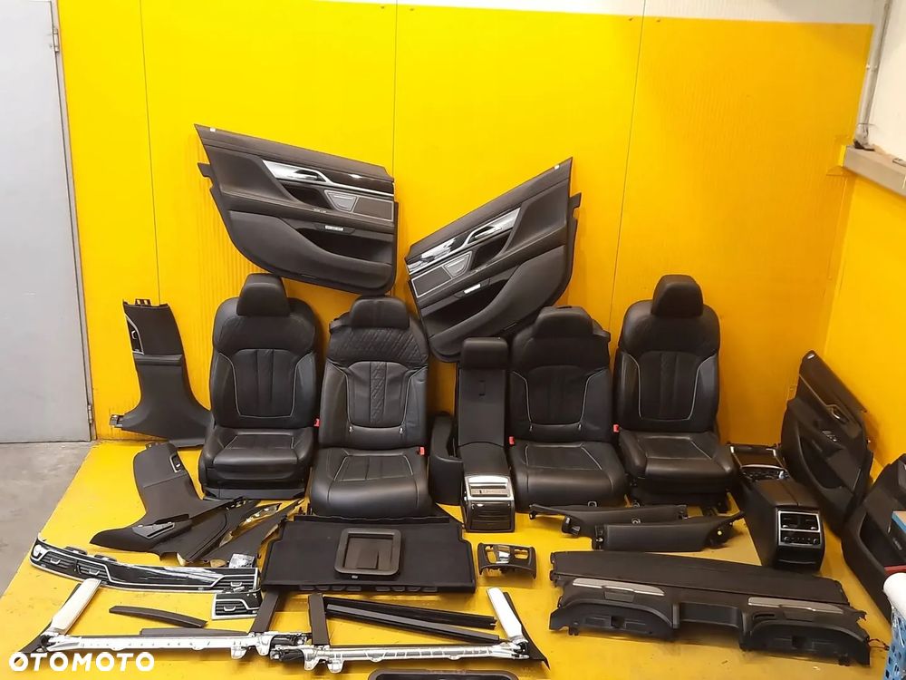BMW 7 G12 LONG FOTEL FOTELE BOCZKI TUNEL PLASTIKI OSLONA KOMPLET