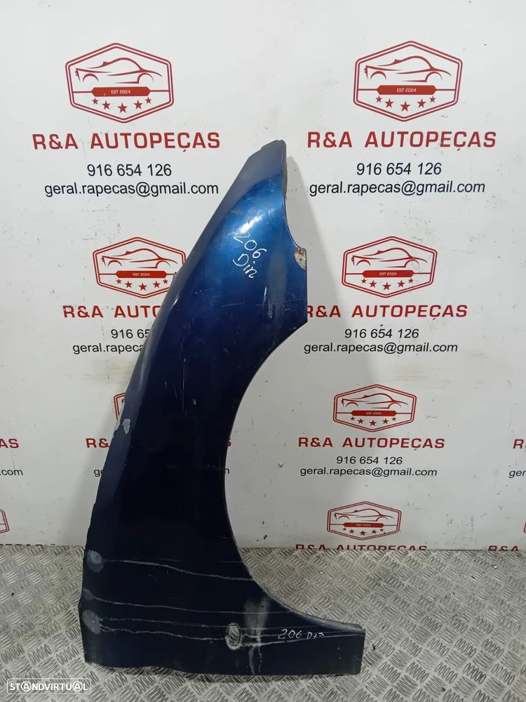 Guarda Lamas Frente Frontal Direito Peugeot 206 Original - 1