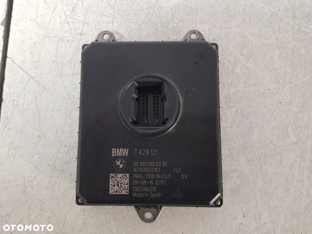PRZETWORNICA LAMPY MODUŁ LAMPA  STEROWNI KLED BMW 7429121 ORYGINAL - 2