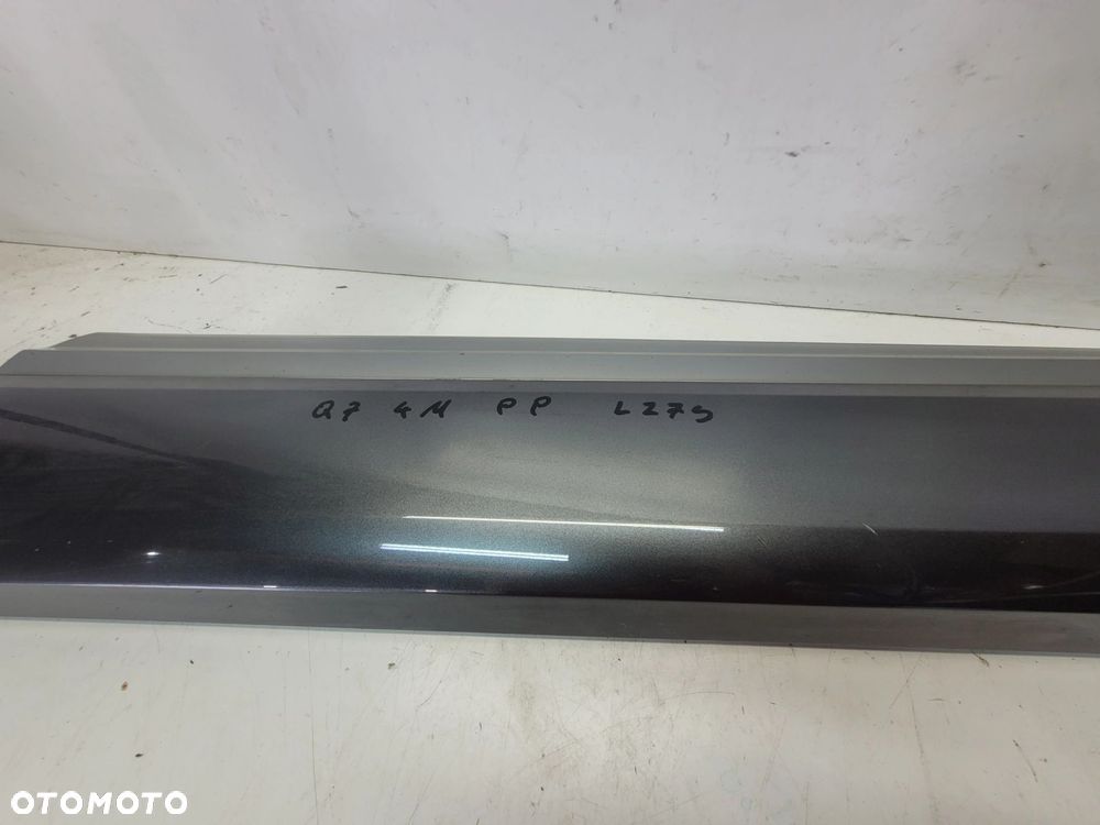 LISTWA DOLNA DRZWI PRAWY PRZÓD AUDI Q7 4M 4M0853960B LZ7S - 6