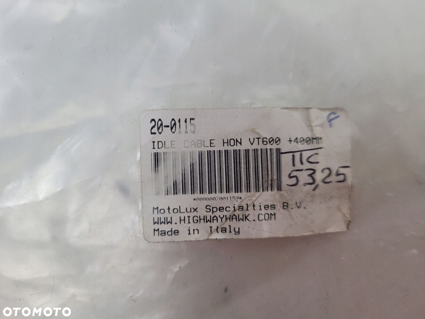 HONDA VT 600C SHADOW 88-98 LINKA GAZU 2szt 40cm W OPLOCIE STALOWYM HIGHWAY - 7