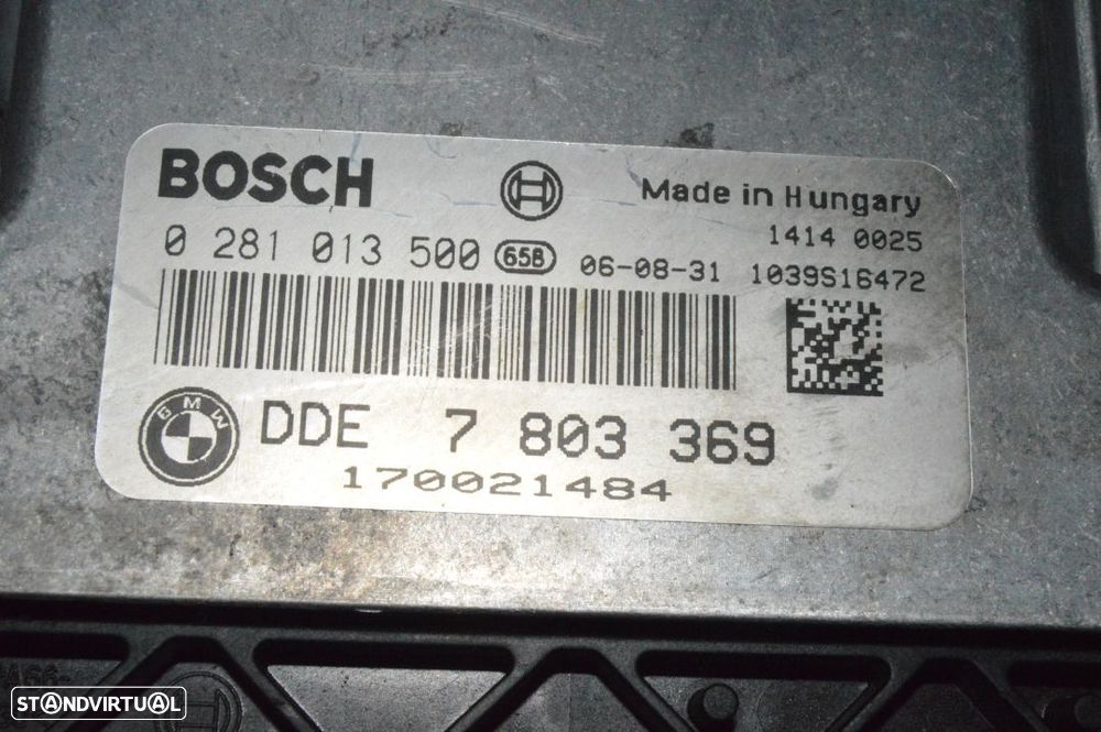 CENTRALINA BOSCH DDE7803369 7803369 0281013500 BMW SERIE 7 E65 730D M57D30 306D3 - 5