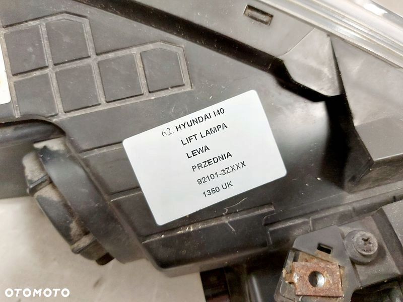 hyundai i40 lift lampa lewy przód lewa przednia reflektor uk 92101-3zxxx - 8