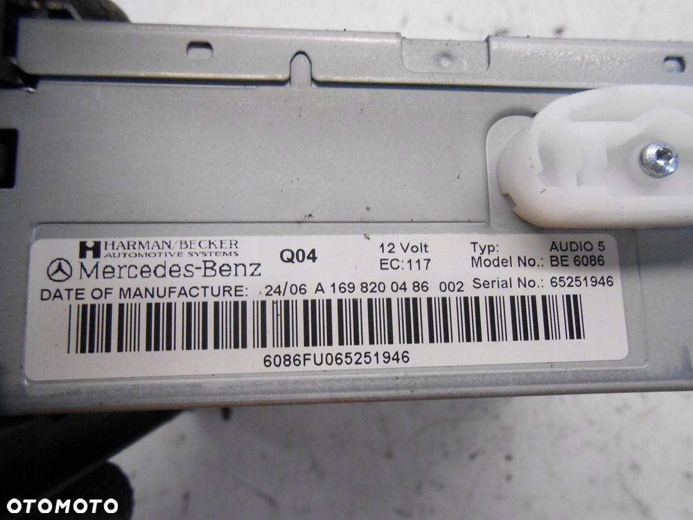 radio cd mercedes w169 a1698200486 # - 3