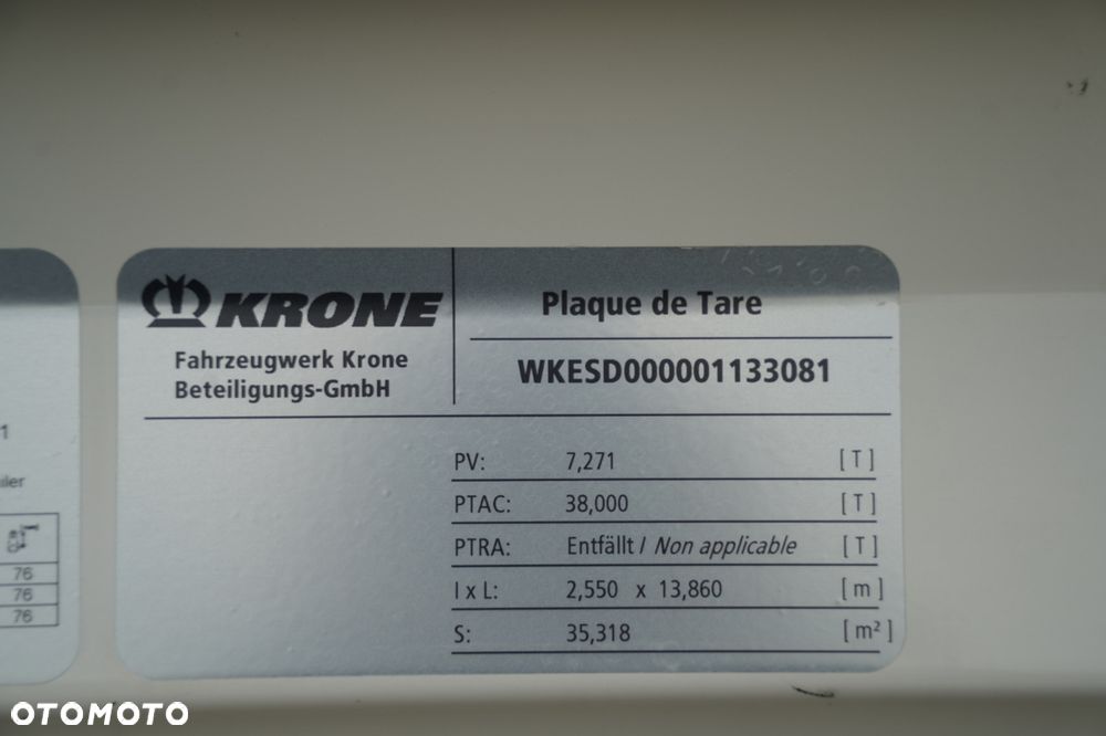 Krone KONTENER / OŚ PODNOSZONA / ROLETA  / 2024 - 21