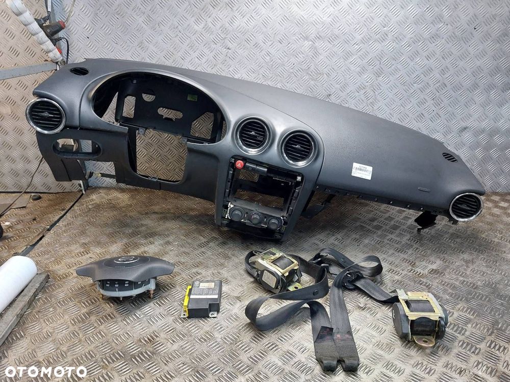 ZESTAW AIRBAG KOKPIT DESKA MODUŁ PODUSZKI PASY SEAT IBIZA III 3D 6Q0909605R - 1