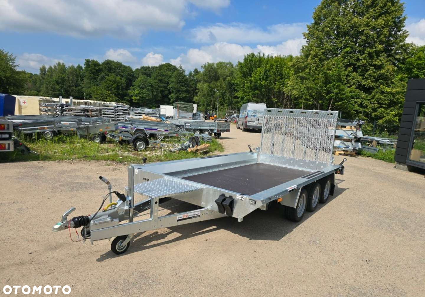 Martz Przyczepa do przewozu minikoparki Martz Bau 3 3500 kg 400 x 183 cm - 3