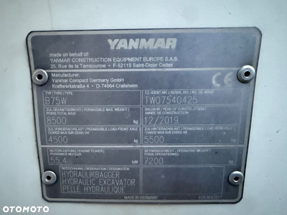 Yanmar B 75 - 11