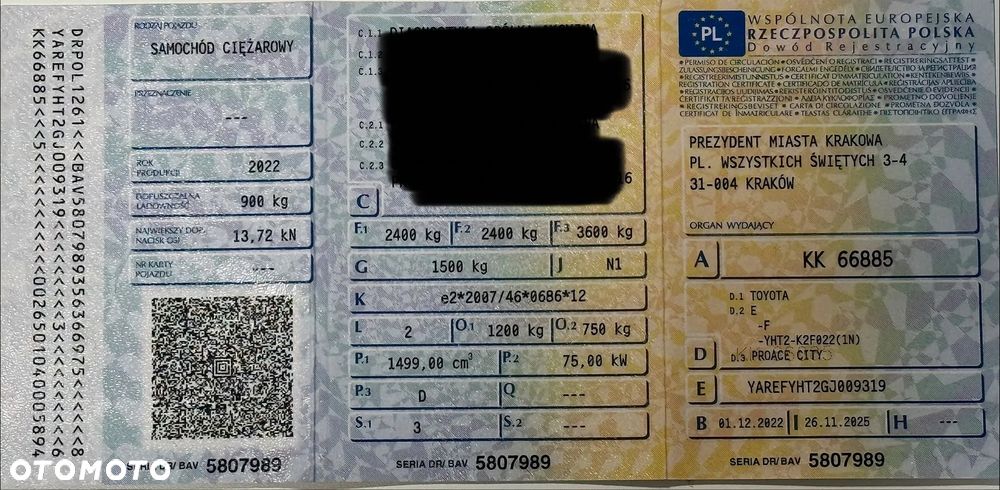 Toyota Proace City L2 Długi Salon Polska BEZWYPADKOWA Serwisowana FVAT23% ZADBANY OKAZJA - 40