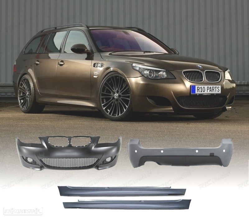 KIT CARROÇARIA BMW E61 TOURING 03-07 LOOK M5 SRA - 2