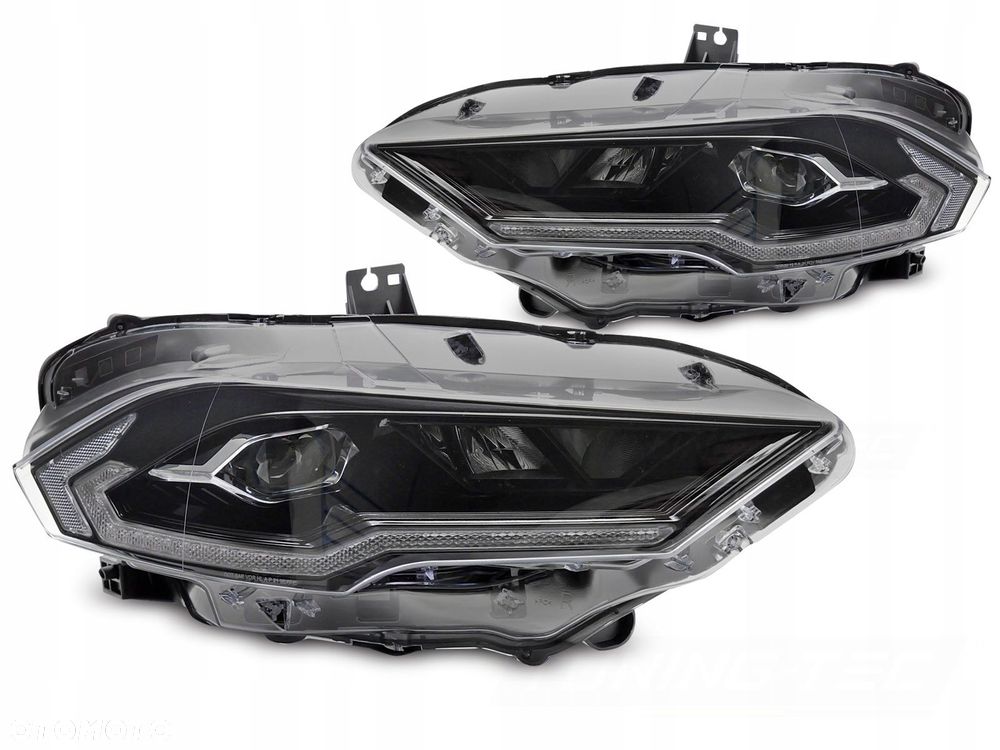 reflektor lampa kpl vland full led neon tuning ford mustang vi 6 lift 18-23 - 1