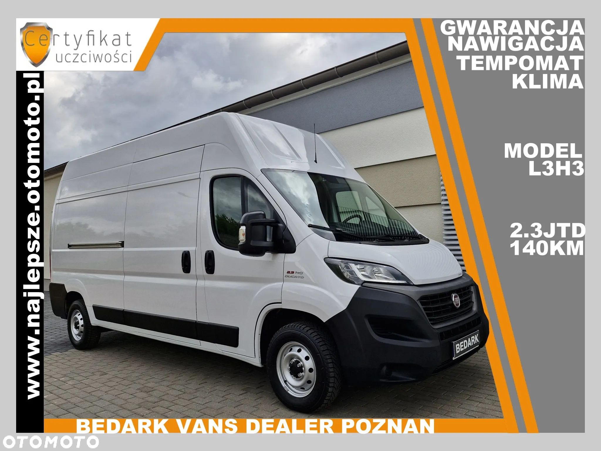 Fiat Ducato, L3H3, 2020 X, Nawigacja, tempomat, klima - 1