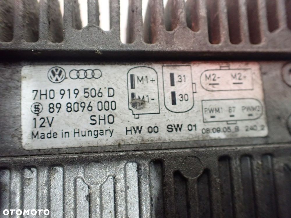 STEROWNIK WENTYLATORÓW VOLKSWAGEN T5 2.5 7H0919506D - 3