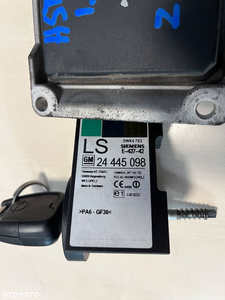 Zestaw startowy sterownik Opel Astra G 1.4 16v 12214850 DNHL - 5