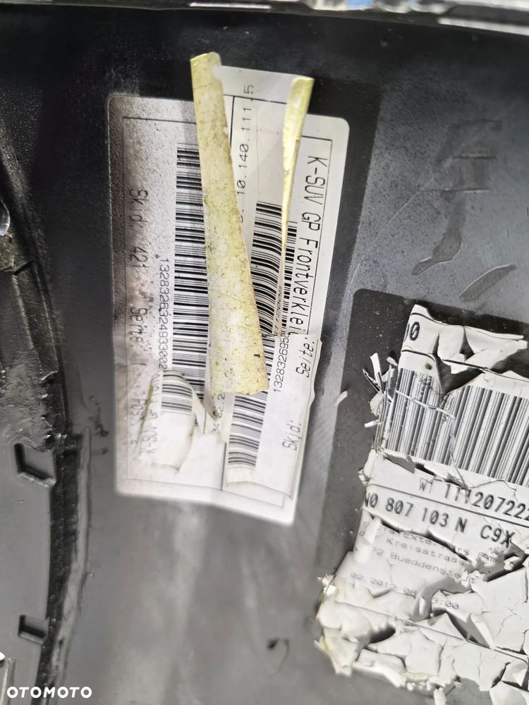 VW TIGUAN 5N0 I LIFT R-LINE 10- ZDERZAK PRZEDNI PRZÓD + KRATKA ŚRODKOWA + LEWA KRATKA BOCZNA + SPOJER + PODKŁADKA POD TABLICE , NR 5N0807221AP , 5N0805903T , NR AUKCJI NZ1560 - 40