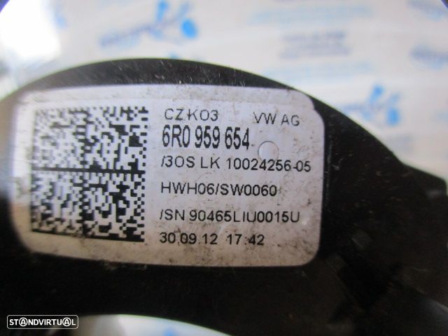 Fita Airbag 6R0959654 VW POLO 5 6R FASE 1 2012 1.6TDI 90CV 5P CINZA ESCURO VW POLO 6R FASE 1 2014 1.6TDI 90CV 5P VERMELHO - 5