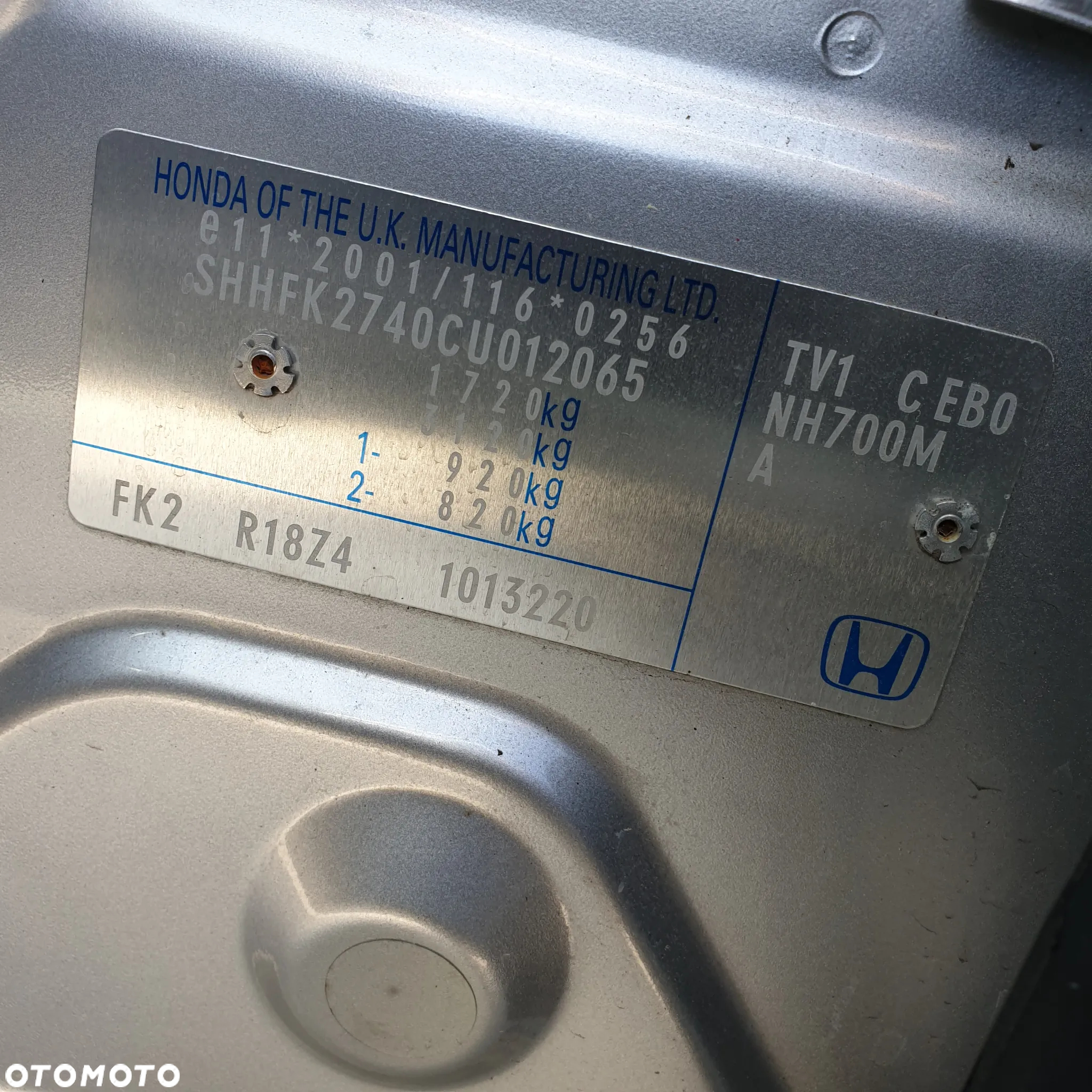 HONDA CIVIC IX KLAPA BAGAZNIKA  NH700M - 3