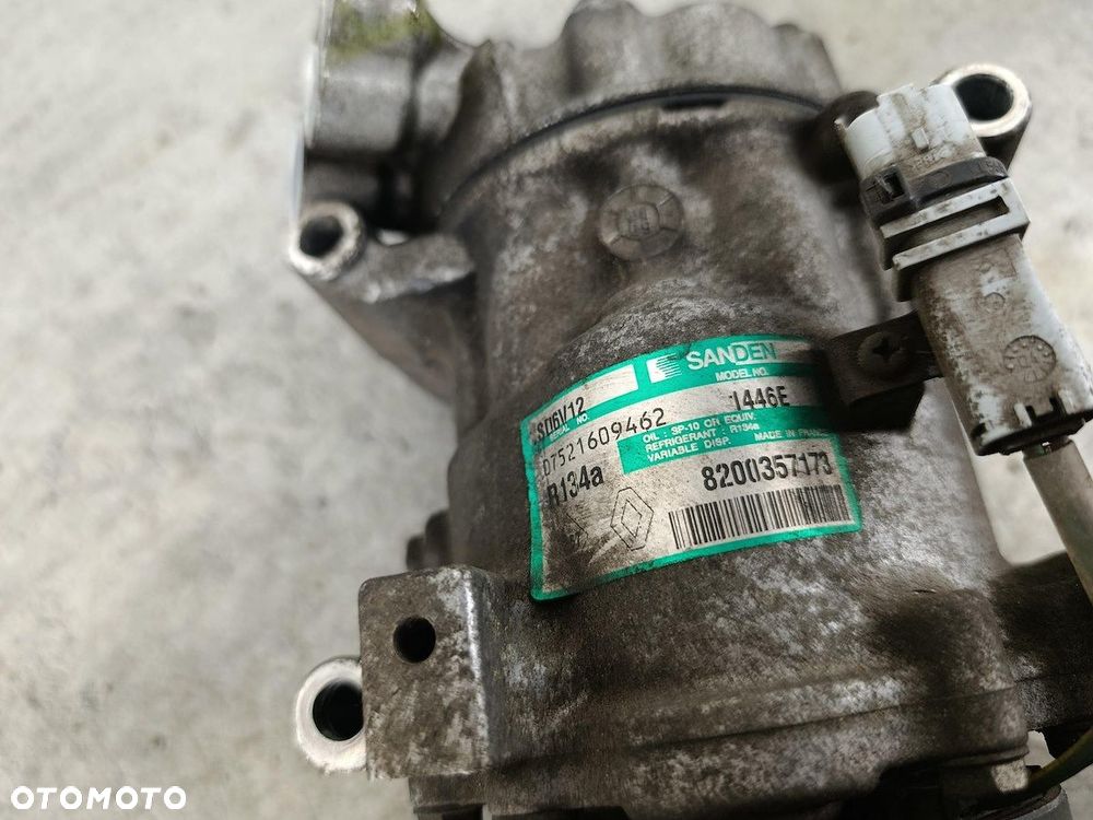 POMPA, SPRĘŻARKA KLIMATYZACJI RENAULT MODUS 8200357173 SD6V12  SANDEN 1.2 - 3
