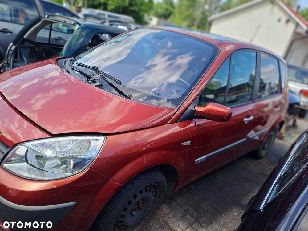Megane Scenic II (03-06r.) 1.9 Dci 115KM. Silnik F9Q 812 Skrzynia PK6 018 lakier TEB76 – Red of Fire BC. GWARANCJA !!! Przód Tył Zestaw Komplet Drzwi Klapa Zderzak Błotnik Maska Grill Atrapa Szyba Pas Lampa Lusterko Boczki Fotel Kanapa Kokpit Deska Rozdzielcza Przełącznik Włącznik Sterownik Przewody Wiązka Instalacja Moduł Komputer Czujnik Listwa Pompa Alternator Wtryski Głowica Rozrusznik Kompresor Sprzęgło Dwumas Silnik Skrzynia ABS Klimatyzacji Paliwa Wspomagania Kolektor Turbina Przepustnica Zawór Chłodnica Koło Hak Belka Sanki Zawieszenie Mcpherson Półoś Amortyzator Wydech Tłumik Zacisk Most - 4