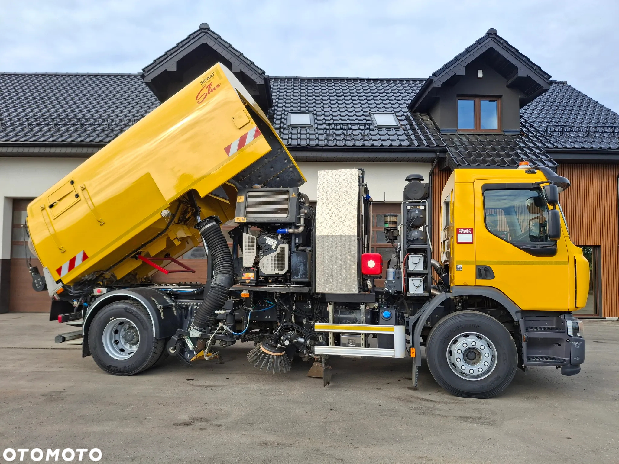Renault C280 Zamiatarka SEMAT Zoeller FAUN Karcher 2 Silniki Rura Do Liści Listwy Ciśnieniowe Lanca 2 Zbiorniki Wody Szczotki L/R 2018r Euro 6 - 9