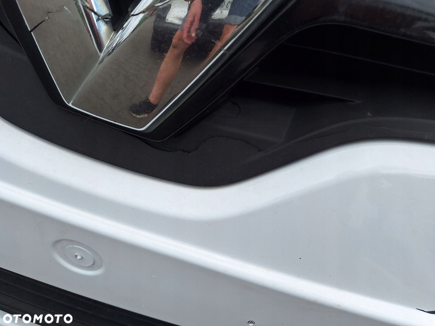 RENAULT MEGANE 3 III LIFT 13-15 BIAŁY ZDERZAK PRZÓD ATRAPA OV369 - 8