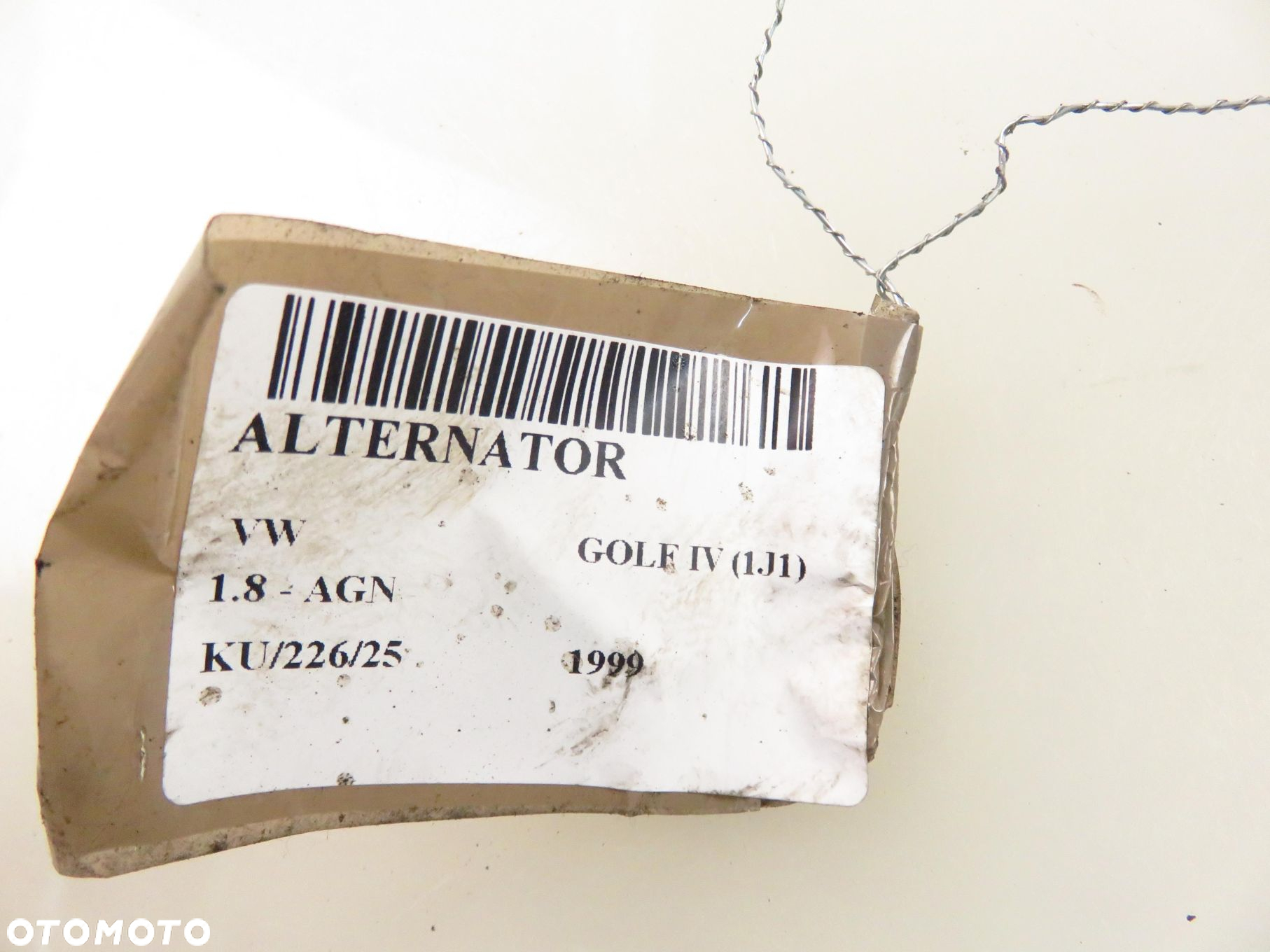 ALTERNATOR VW GOLF IV (1J1) 1.8 20V 125 - AGN A0038 - 2