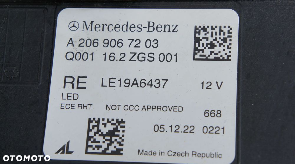 PRZEDNIA PRAWA LAMPA MERCEDES C KLASA W206 LED HIGH PERFORMANCE - 5