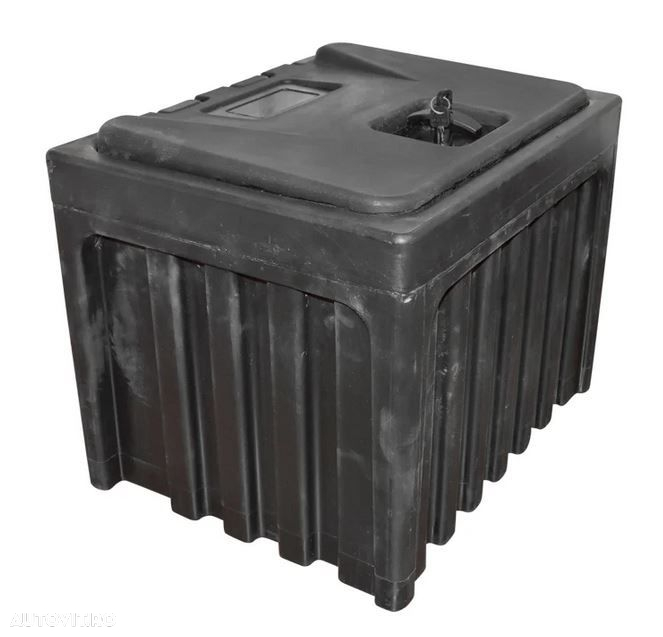 Lada pentru scule fara suport, din plastic negru 380x400x500 mm - 2