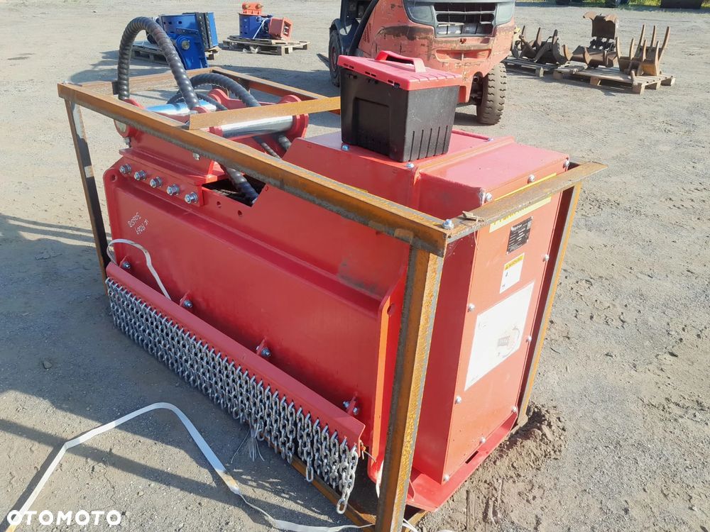 Mulczer hydrauliczny bębnowy, głowica kosząca, karczownik zarośli z pazurem do korzeni, leśny, waga 878kg NOWY!!! - 5