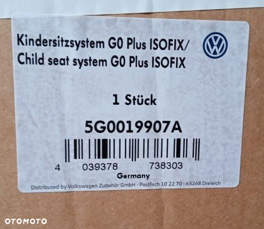 Fotelik samochodowy VW Baby Seat G0 Plus ISOFIX 5G0019907A britax romer - 8