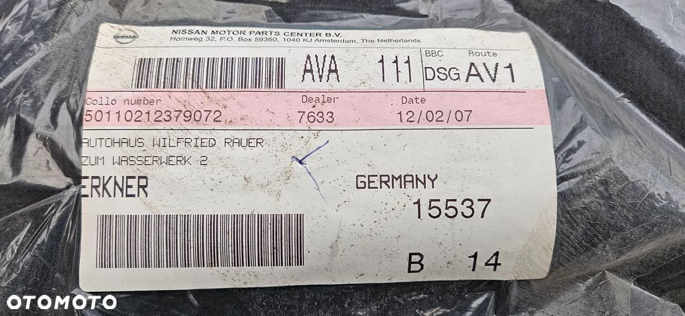 Nissan QASHQAI 2006-2010 Nissan QASHQAI+2 2010-2013 MATA WYKŁADZINA BAGAŻNIKA ORYGINAŁ nowa KE840-JD181 - 12