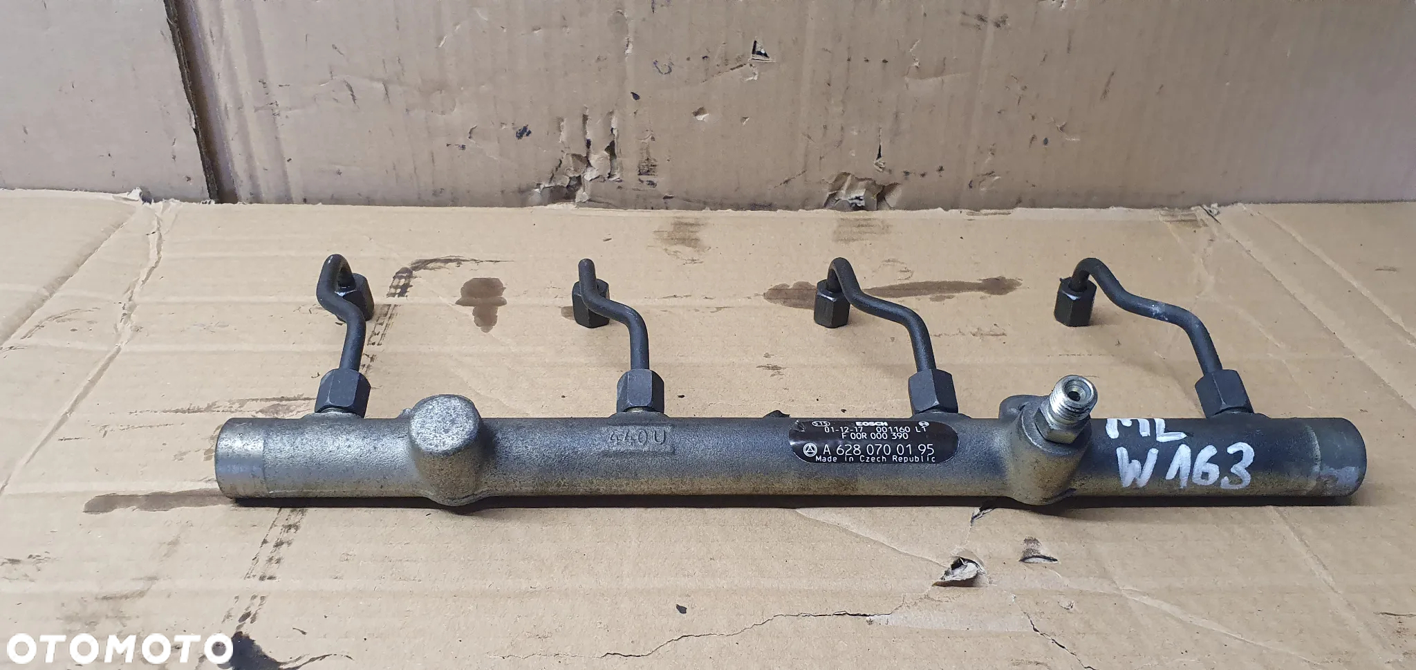Listwa wtryskowa rurki Mercedes ML W163 4.0 CDI A6280700195 - 2