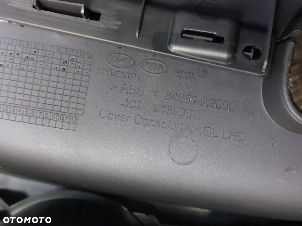 TUNEL ŚRODKOWY PODŁOKIETNIK KIA CEED II 84651-A2000 - 9