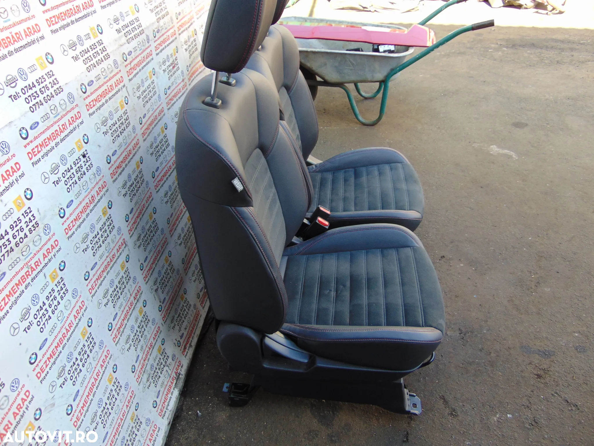 Scaune Mitsubishi Outlander 3 scaune fata banchete spate bancheta interior piele - 5