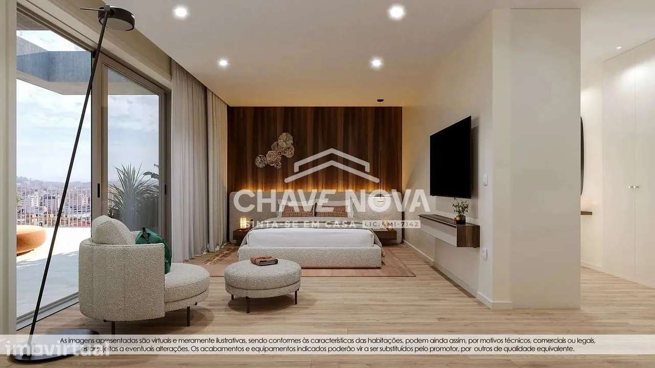 T1 Novo em Canidelo com grande varanda e garagem  CO - Grande imagem: 2/7