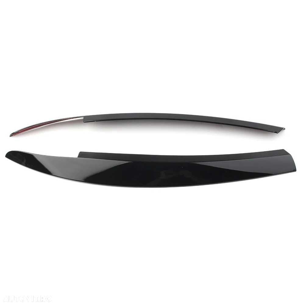 Set Pleoape Faruri Far Volkswagen VW Scirocco 2009-2017, Negru Lucios - 4