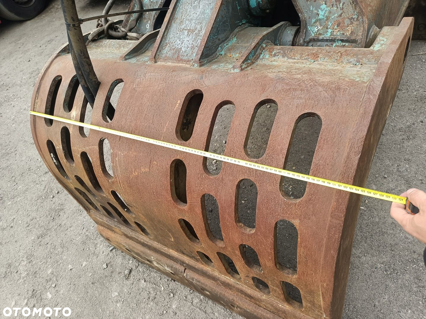 Chwytak wyburzeniowy sortujący ażurowy obrotowy cat jcb sworznie 80 mm duży - 6