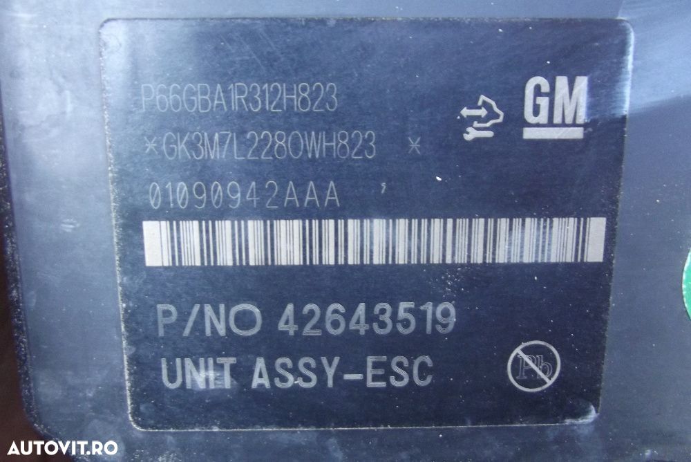 Pompa ABS Opel Mokka 2015-2020 Modul ABS Ecu Opel Mokka X 1.6cdti - 2