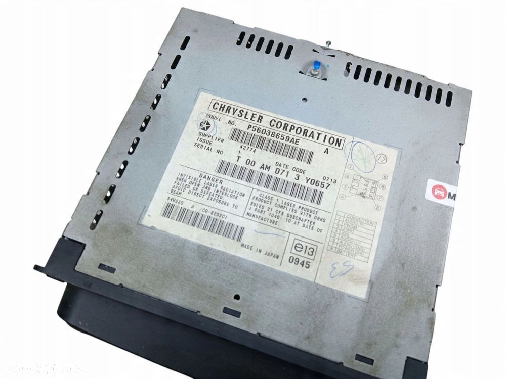 RADIO CHRYSLER 300M (1998-2004) 3.5 V6 252KM P05064385AF, P56038659AE - 5