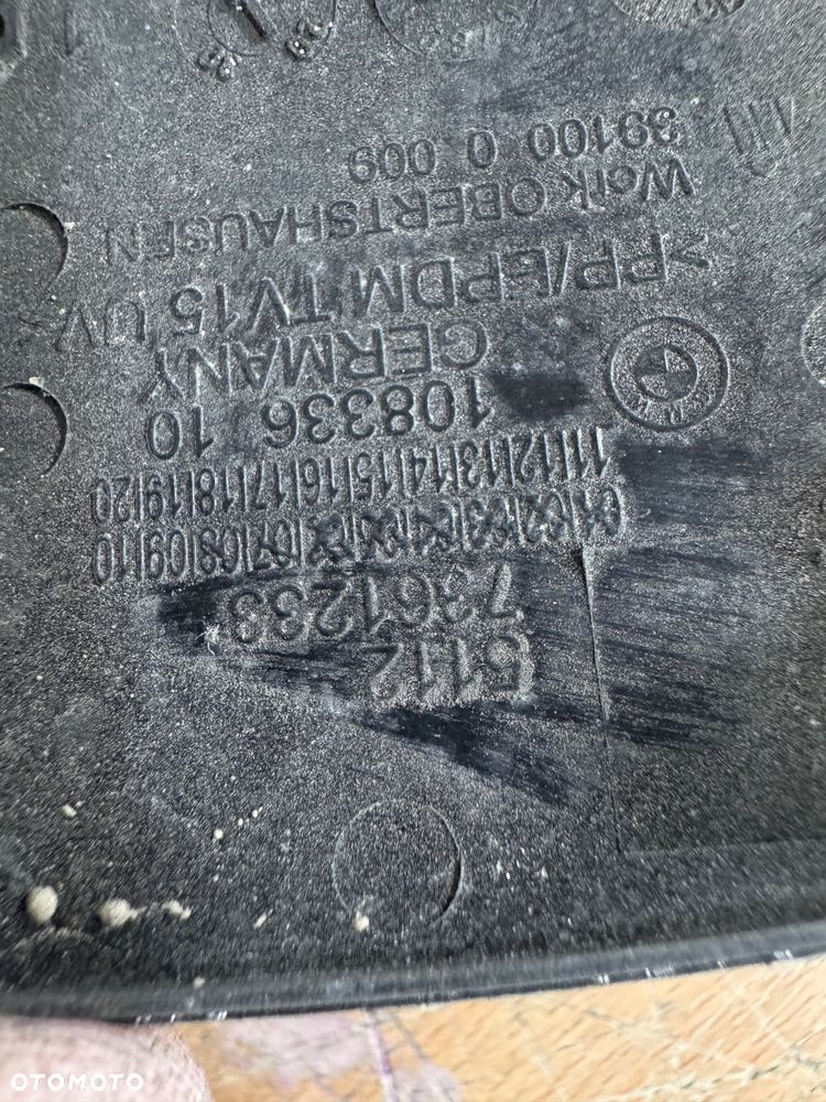 zaślepka zderzaka bmw x1 f48 tył 7361233 - 2