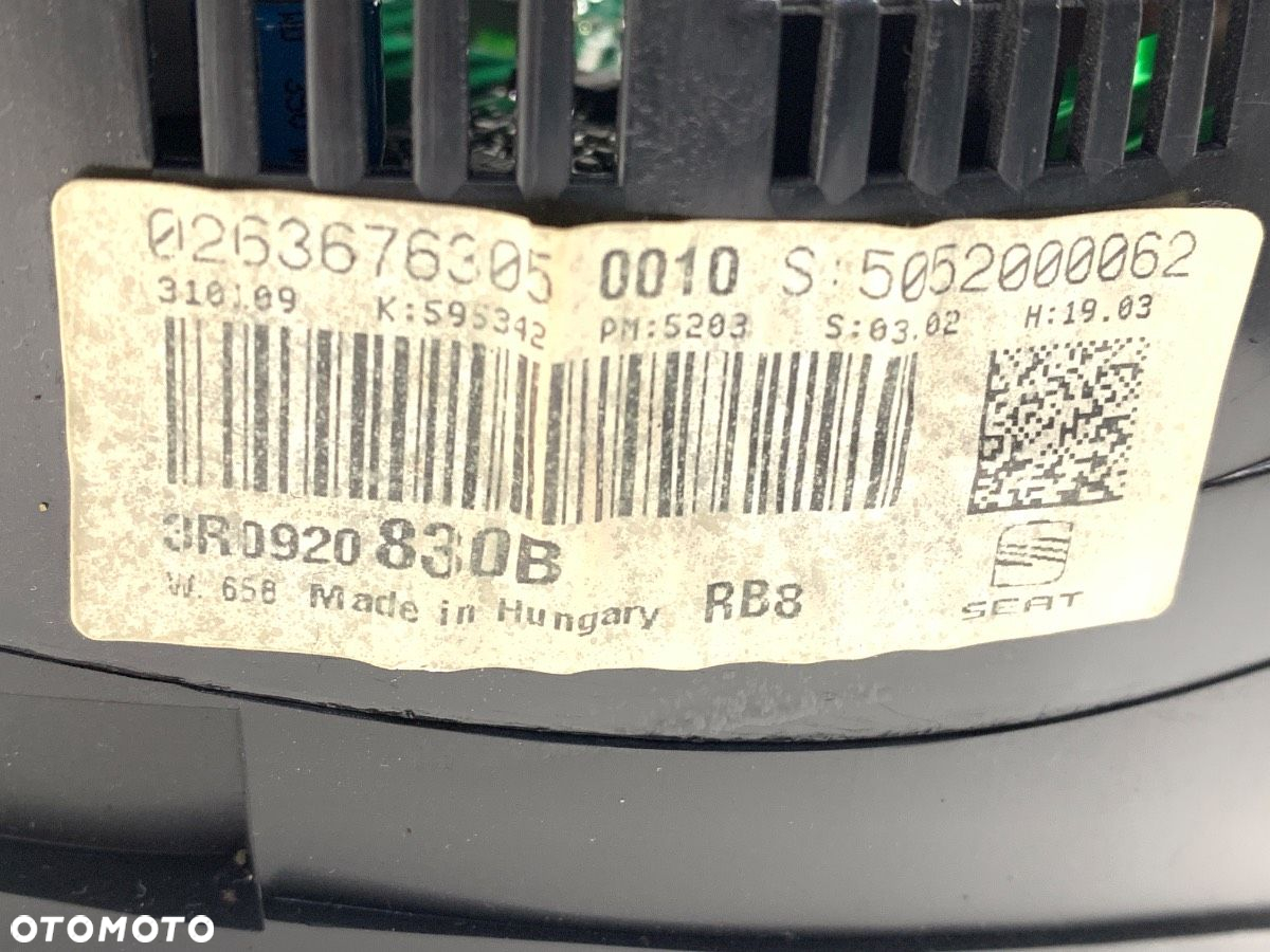 LICZNIK - 302.00 PLN - SEAT EXEO (3R2) 2008 - 2013 2.0 TDI 105 kW [143 KM] olej napędowy 2008 - - 4