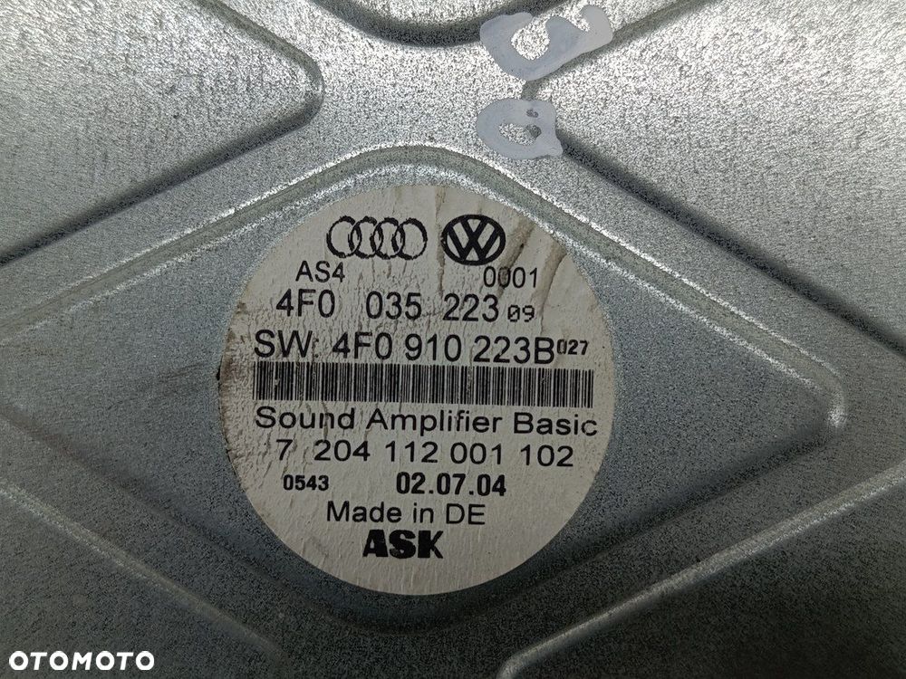 ZESTAW MULTIMEDIALNY AUDI A6 C6  4F0910223B 4F0919603A 4F0035541 4E0910541C - 2