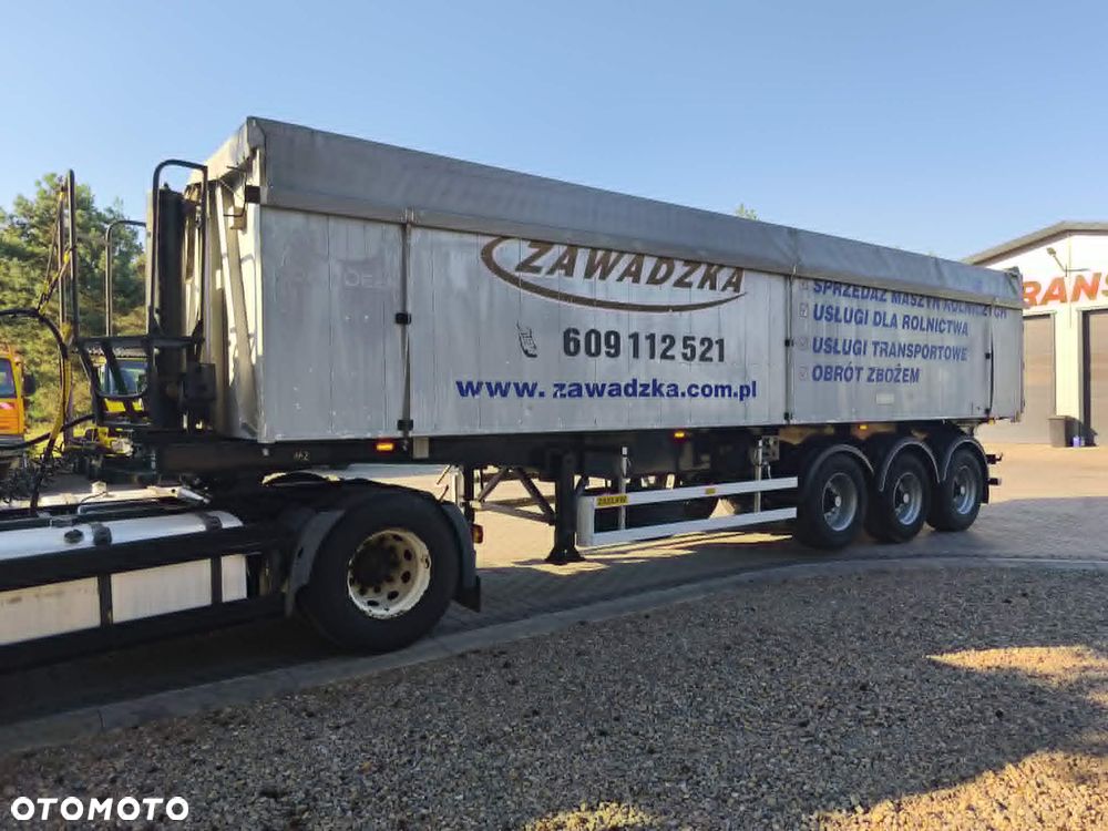 Zaslaw wywrotka 45m3 góra aluminiowa, rama stalowa, Osie Bpw, hamulce bebnowe, os podnoszona - 10
