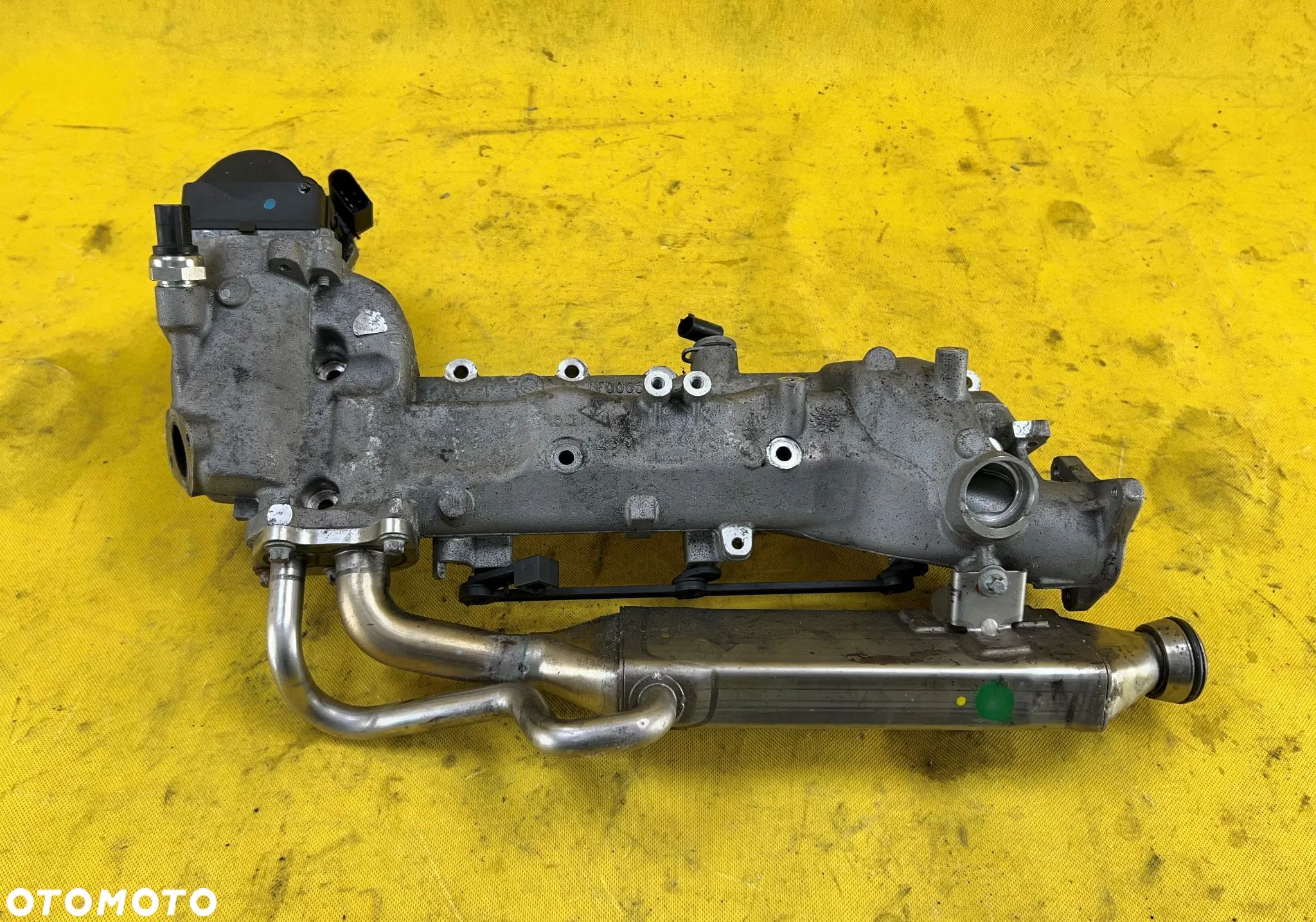 KOLEKTOR SSĄCY LEWY LF00052 3.0 CDI MERCEDES ZAWÓR EGR CZUJNIK SPALIN TEMPERATURY CHŁODNICA EGR - 1