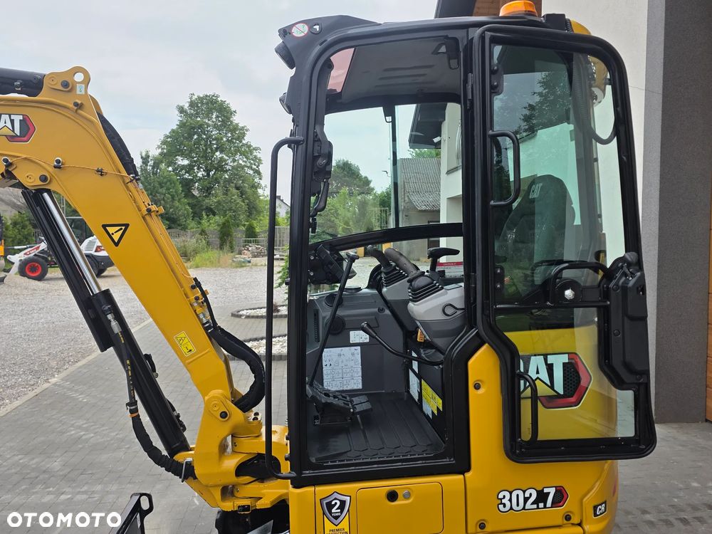 Caterpillar CAT 302.7 CR mini koparka szybkozłącze 3 łyżki piękna serwisowana 1 wł JCB sprowadzona w oryginale - 5