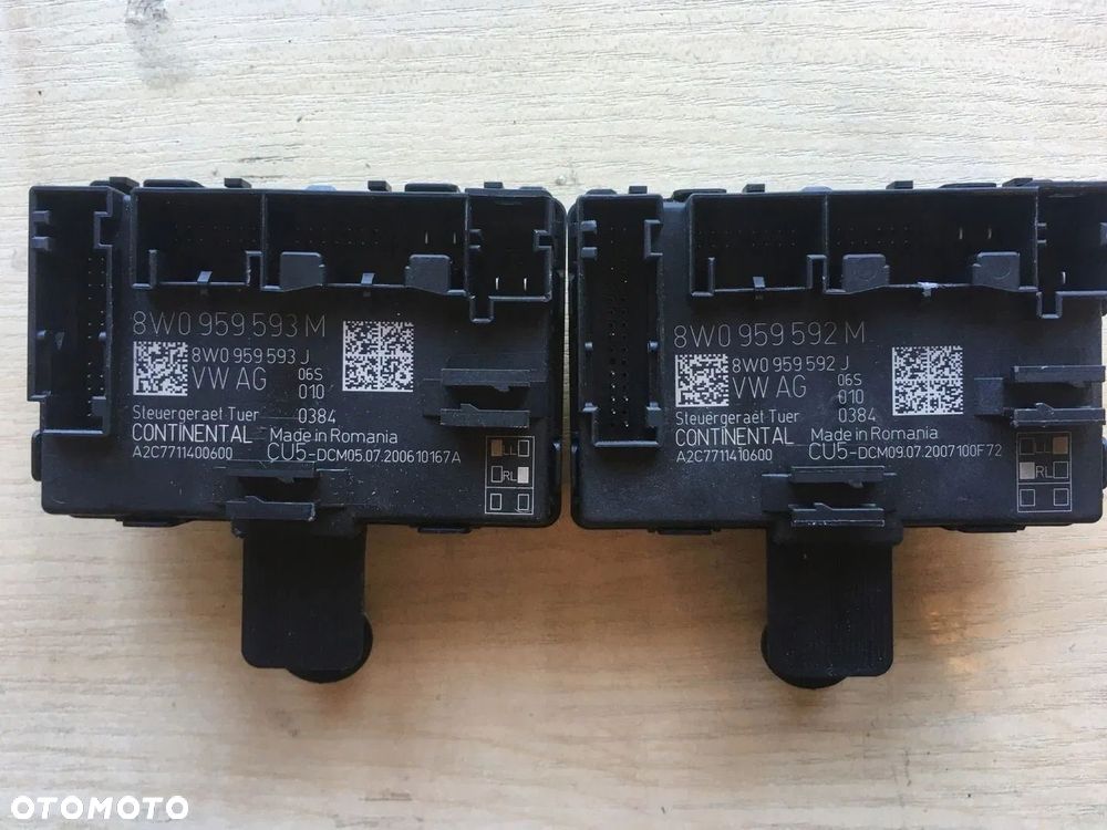 MODUŁ STEROWNIK DRZWI PRZÓD A4 B9 LIFT 8W0959593M 8W0959592M - 2