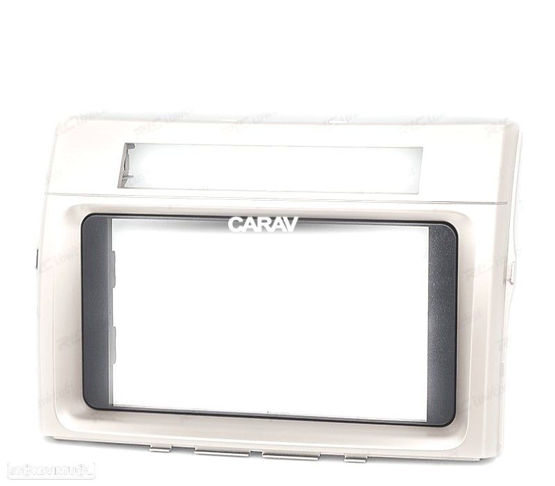 MOLDURA ADAPTADOR CINZA CLARO PARA RADIO 2-DIN PARA TOYOTA COROLLA VERSO 04-09 - 3